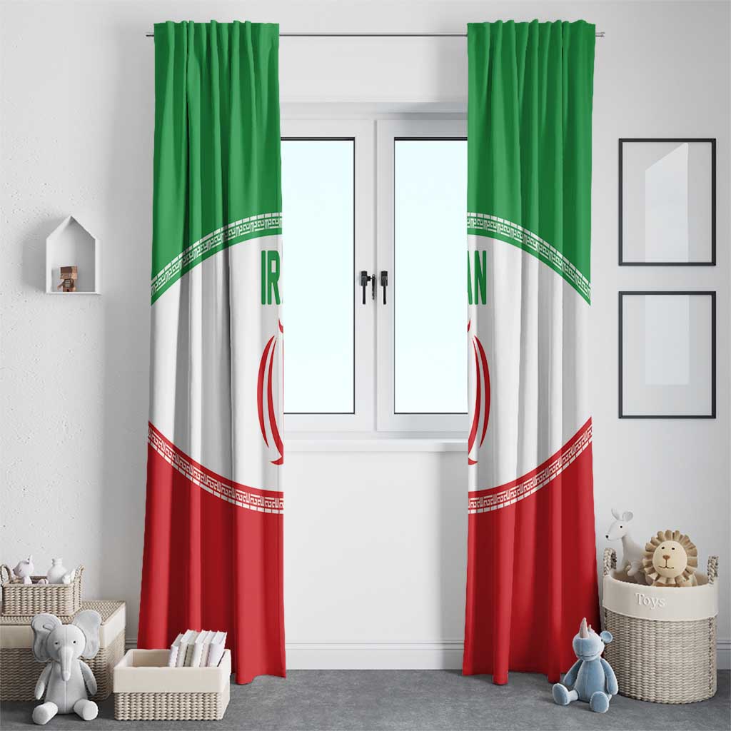 Iran Flag Window Curtain Persian Pride National Colors