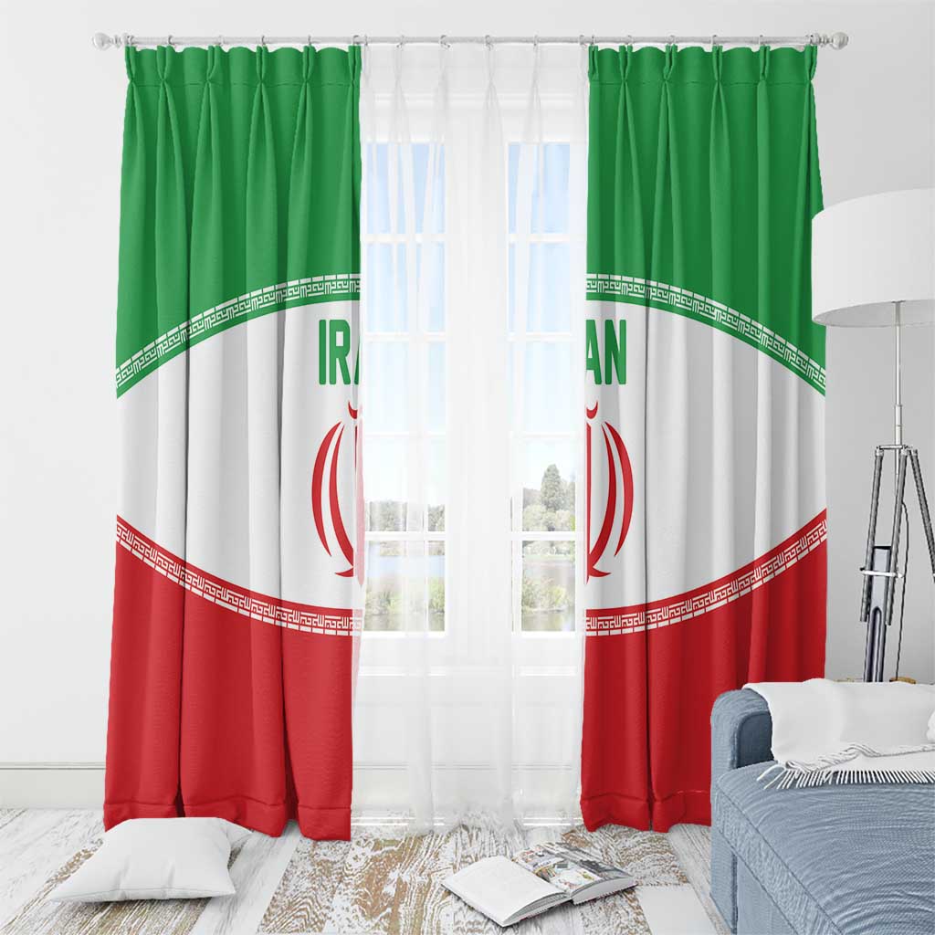 Iran Flag Window Curtain Persian Pride National Colors