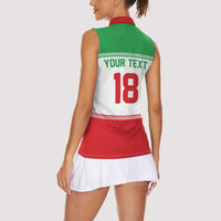 Iran Flag Custom Women Sleeveless Polo Shirt Persian Pride National Colors