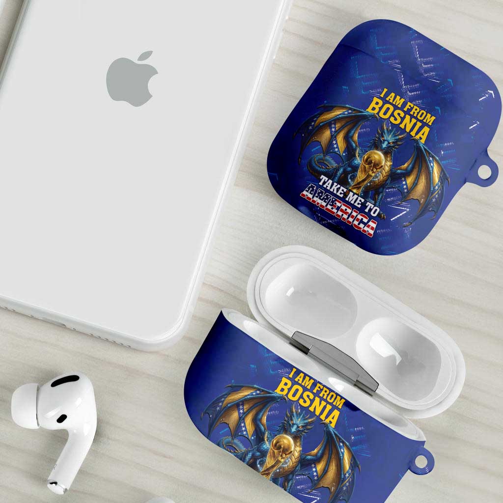 I Am From Bosnia Take Me To America AirPods Case Road to WC 2026