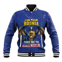 I Am From Bosnia Take Me To America Baseball Jacket Road to WC 2026