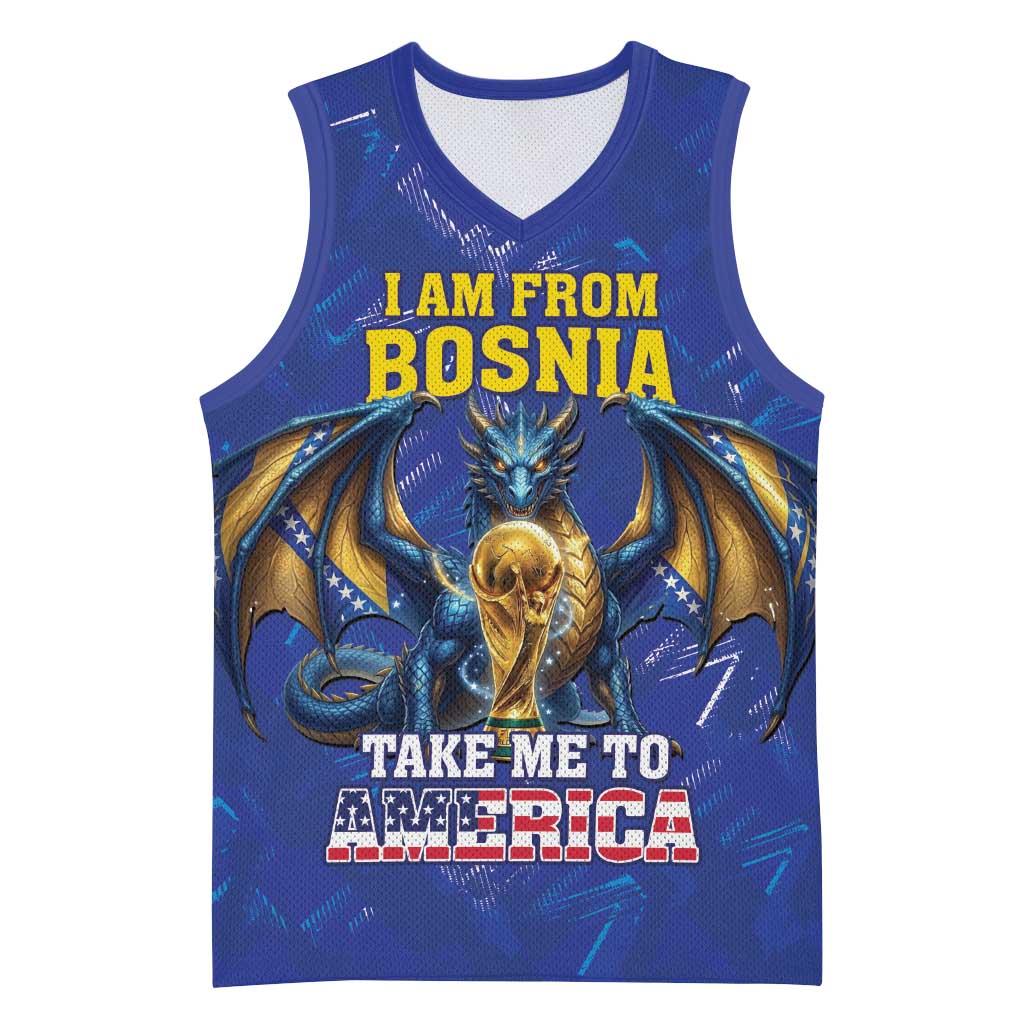 I Am From Bosnia Take Me To America Basketball Jersey Road to WC 2026