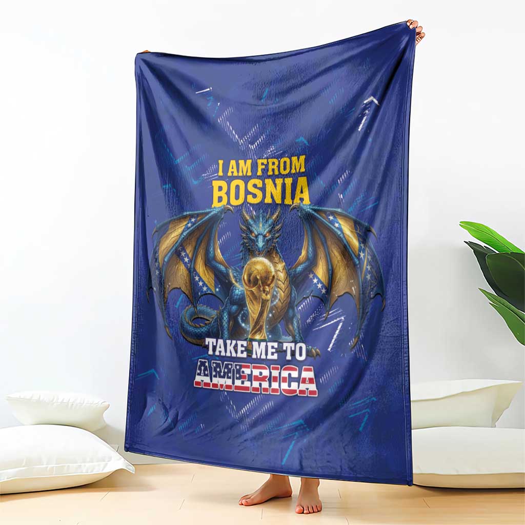 I Am From Bosnia Take Me To America Blanket Road to WC 2026