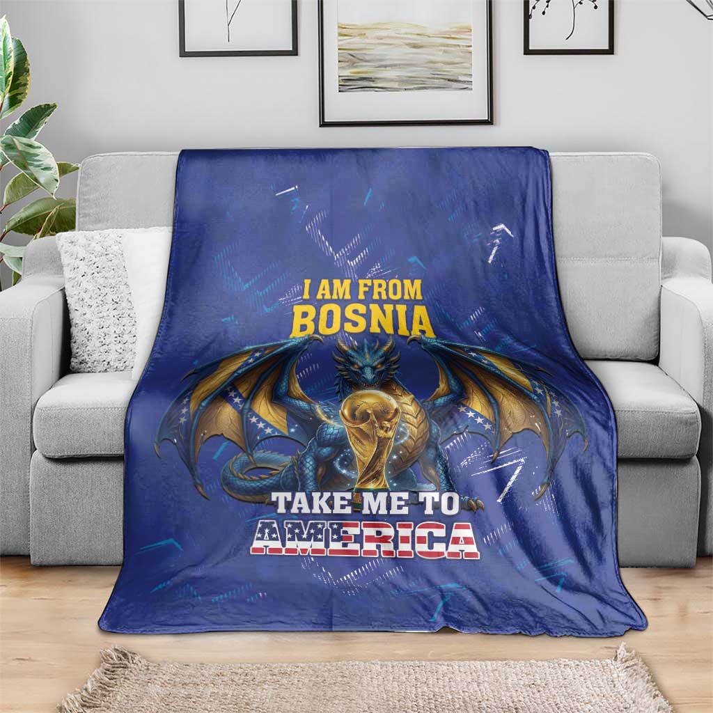 I Am From Bosnia Take Me To America Blanket Road to WC 2026
