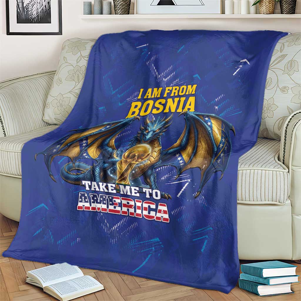 I Am From Bosnia Take Me To America Blanket Road to WC 2026