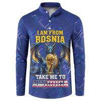 I Am From Bosnia Take Me To America Button Sweatshirt Road to WC 2026