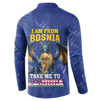 I Am From Bosnia Take Me To America Button Sweatshirt Road to WC 2026