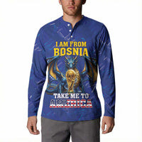 I Am From Bosnia Take Me To America Button Sweatshirt Road to WC 2026