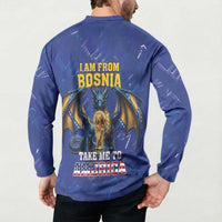 I Am From Bosnia Take Me To America Button Sweatshirt Road to WC 2026