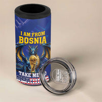 I Am From Bosnia Take Me To America 4 in 1 Can Cooler Tumbler Road to WC 2026