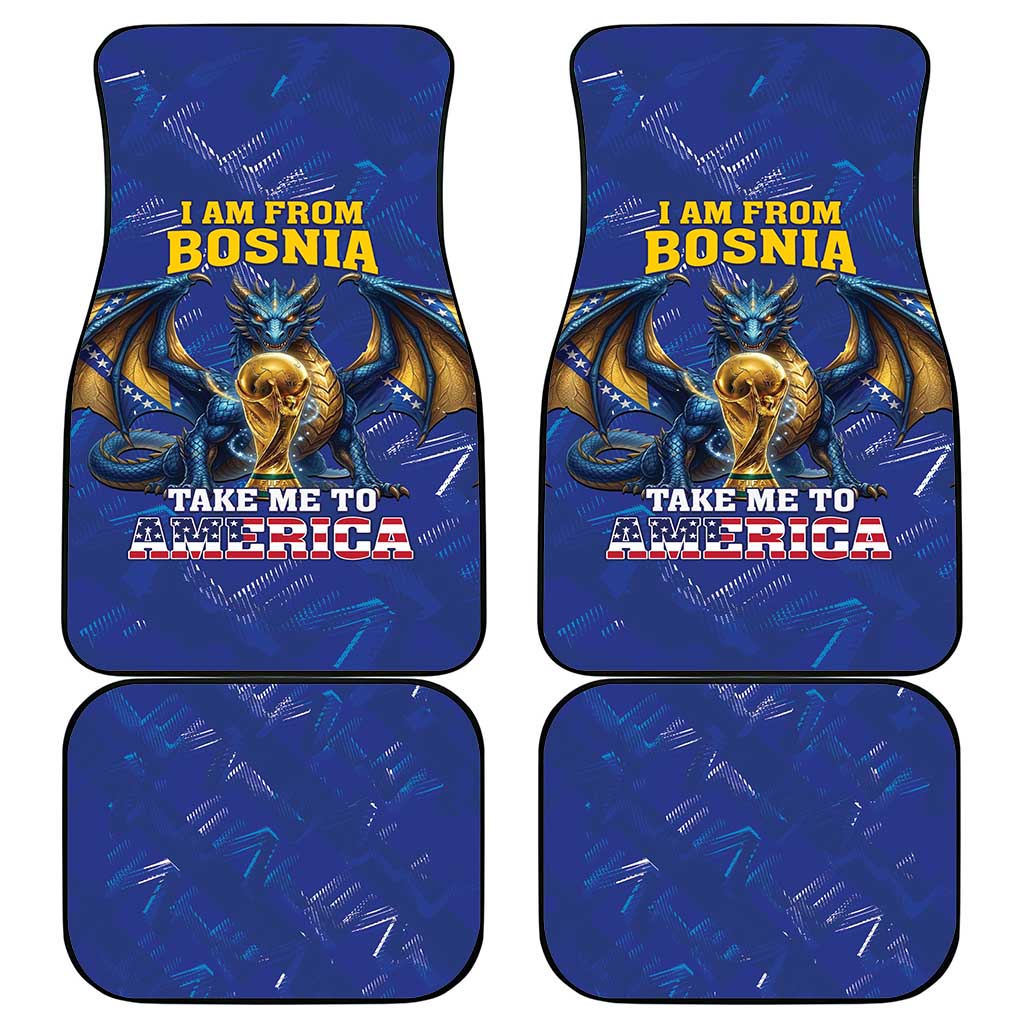 I Am From Bosnia Take Me To America Car Mats Road to WC 2026