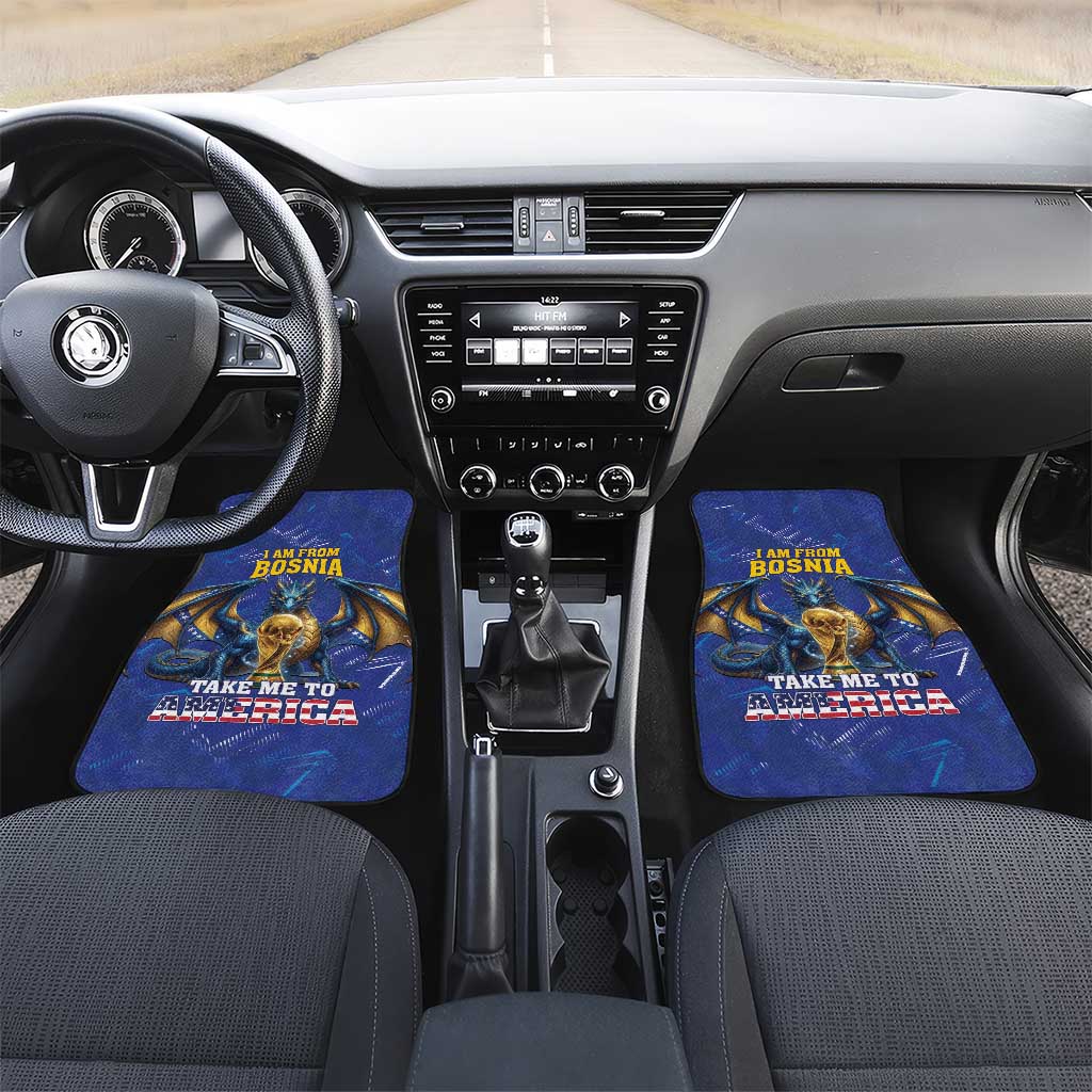 I Am From Bosnia Take Me To America Car Mats Road to WC 2026