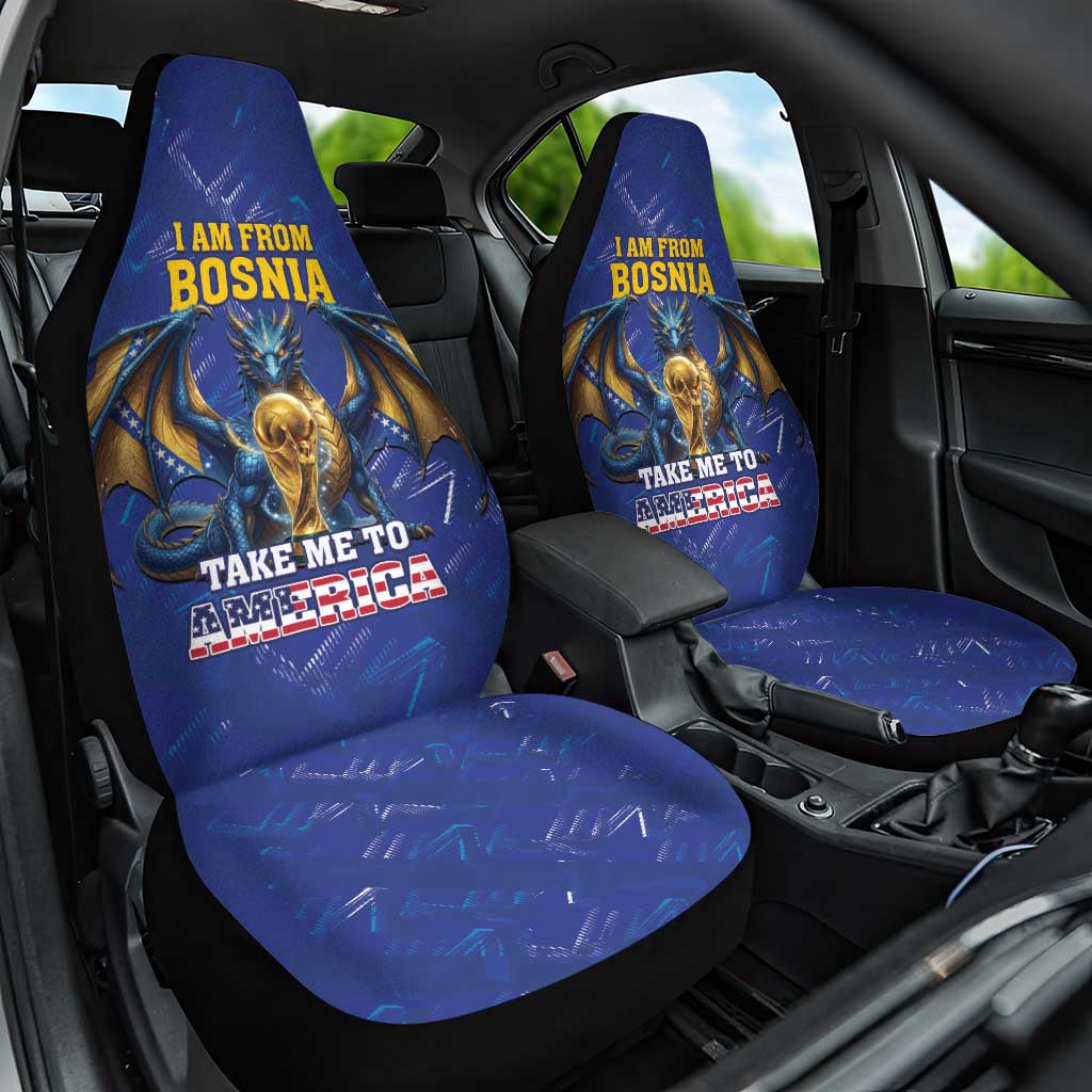 I Am From Bosnia Take Me To America Car Seat Cover Road to WC 2026