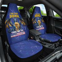 I Am From Bosnia Take Me To America Car Seat Cover Road to WC 2026