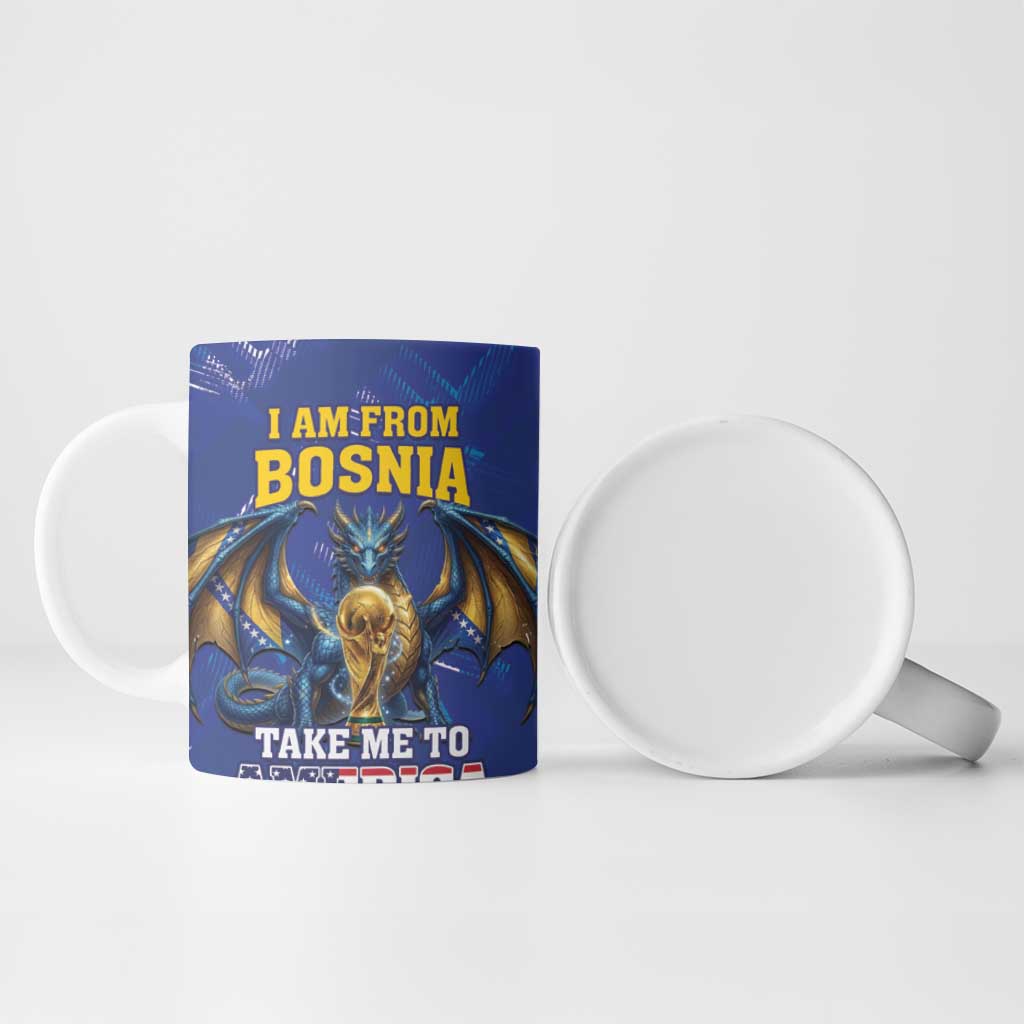 I Am From Bosnia Take Me To America Ceramic Mug Road to WC 2026