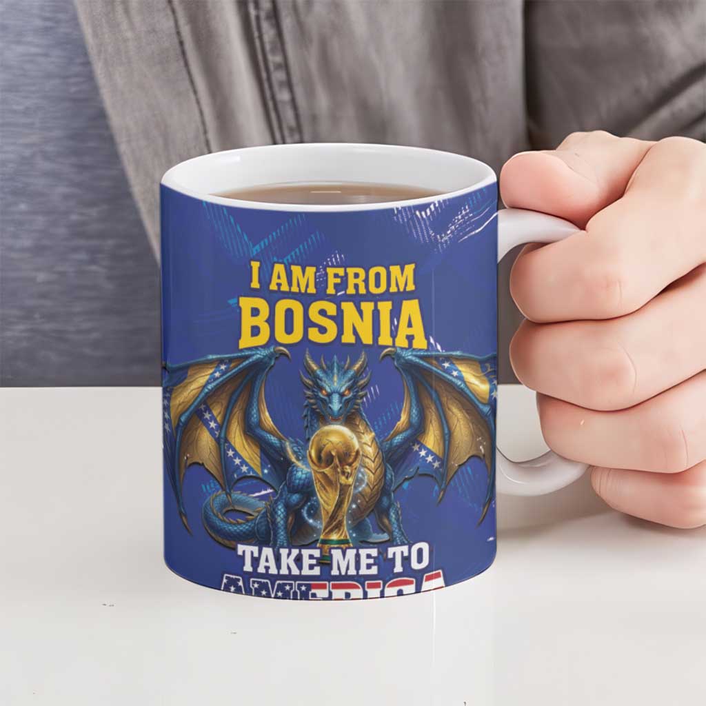 I Am From Bosnia Take Me To America Ceramic Mug Road to WC 2026