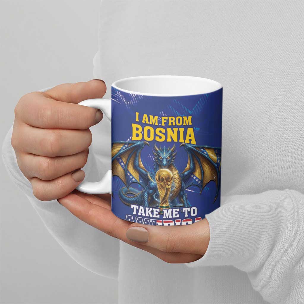 I Am From Bosnia Take Me To America Ceramic Mug Road to WC 2026