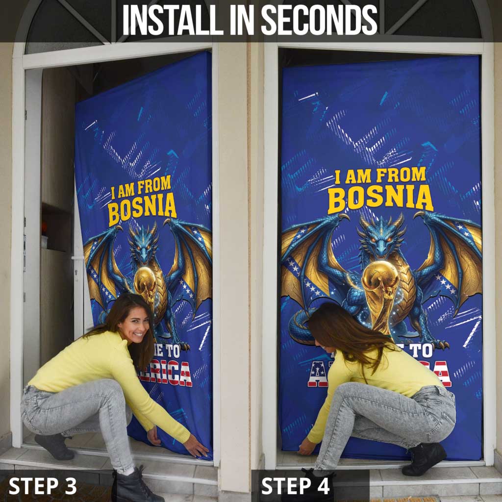 I Am From Bosnia Take Me To America Door Cover Road to WC 2026