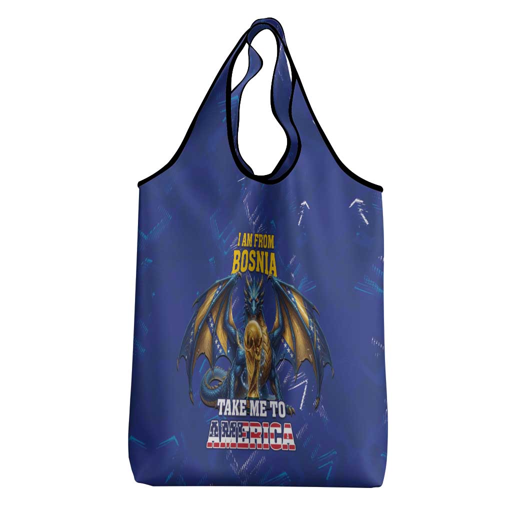 I Am From Bosnia Take Me To America Grocery Bag Road to WC 2026