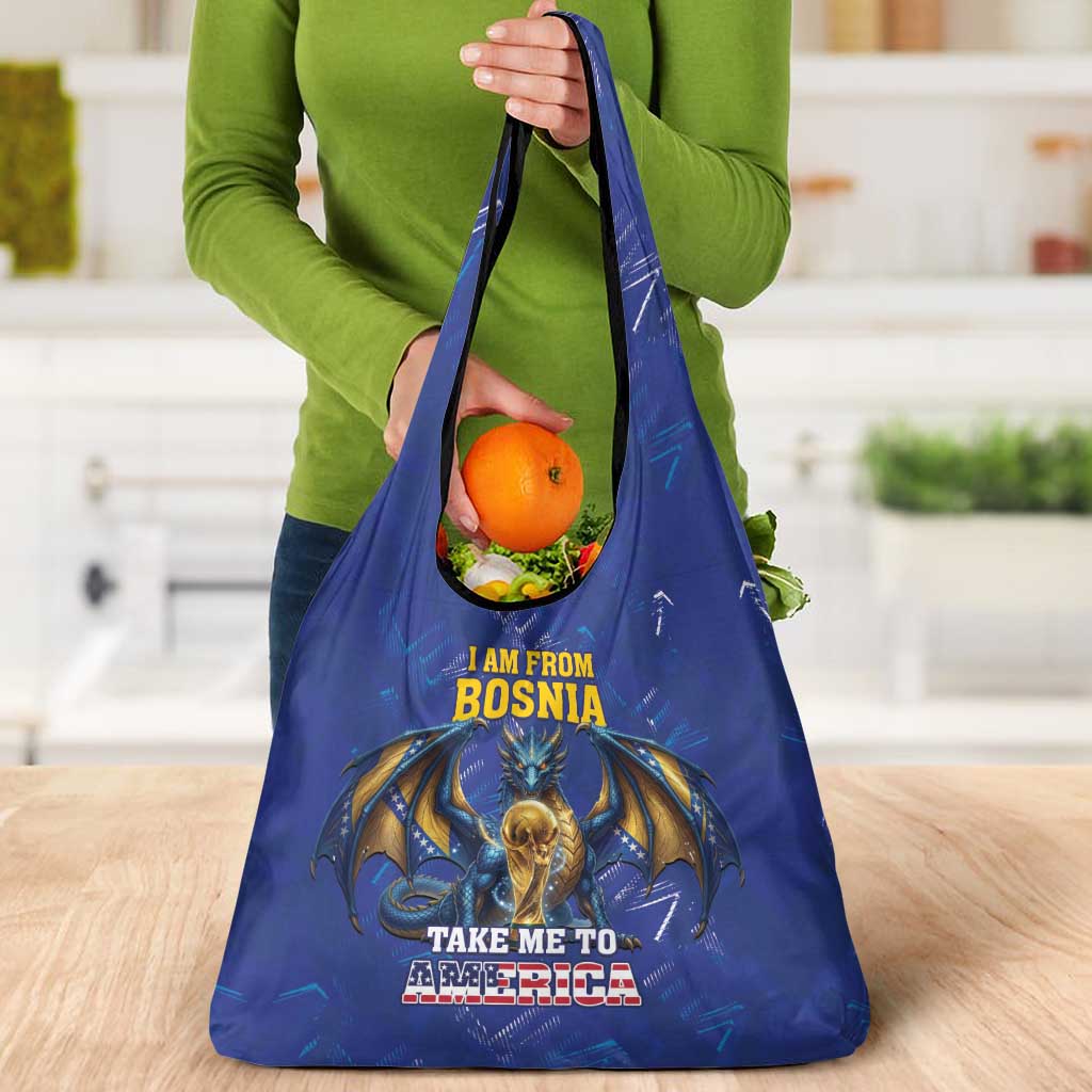 I Am From Bosnia Take Me To America Grocery Bag Road to WC 2026