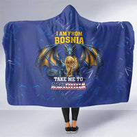 I Am From Bosnia Take Me To America Hooded Blanket Road to WC 2026