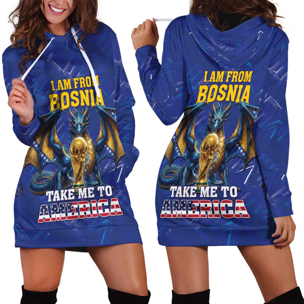 I Am From Bosnia Take Me To America Hoodie Dress Road to WC 2026