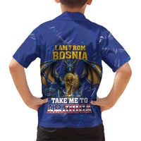 I Am From Bosnia Take Me To America Kid Hawaiian Shirt Road to WC 2026