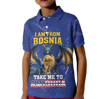 I Am From Bosnia Take Me To America Kid Polo Shirt Road to WC 2026