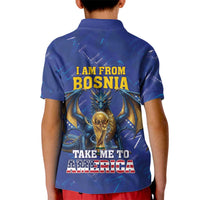I Am From Bosnia Take Me To America Kid Polo Shirt Road to WC 2026