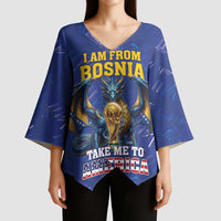 I Am From Bosnia Take Me To America Kimono Sleeve Blouse Road to WC 2026