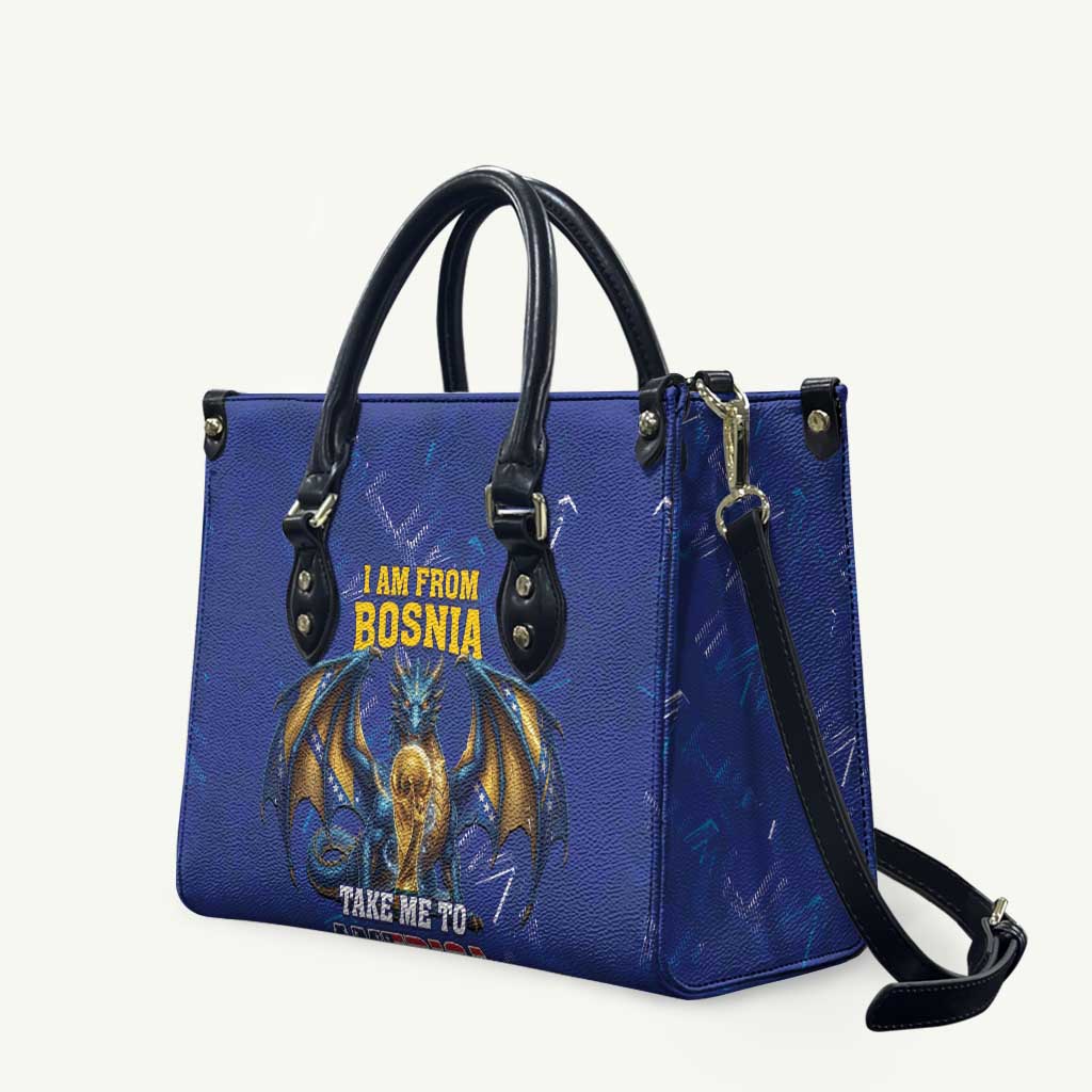 I Am From Bosnia Take Me To America Leather Bag Road to WC 2026