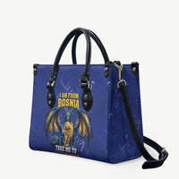 I Am From Bosnia Take Me To America Leather Bag Road to WC 2026