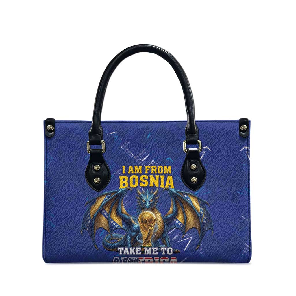 I Am From Bosnia Take Me To America Leather Bag Road to WC 2026