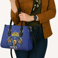 I Am From Bosnia Take Me To America Leather Bag Road to WC 2026