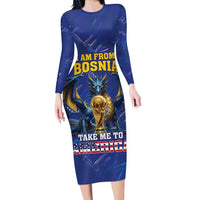 I Am From Bosnia Take Me To America Long Sleeve Bodycon Dress Road to WC 2026