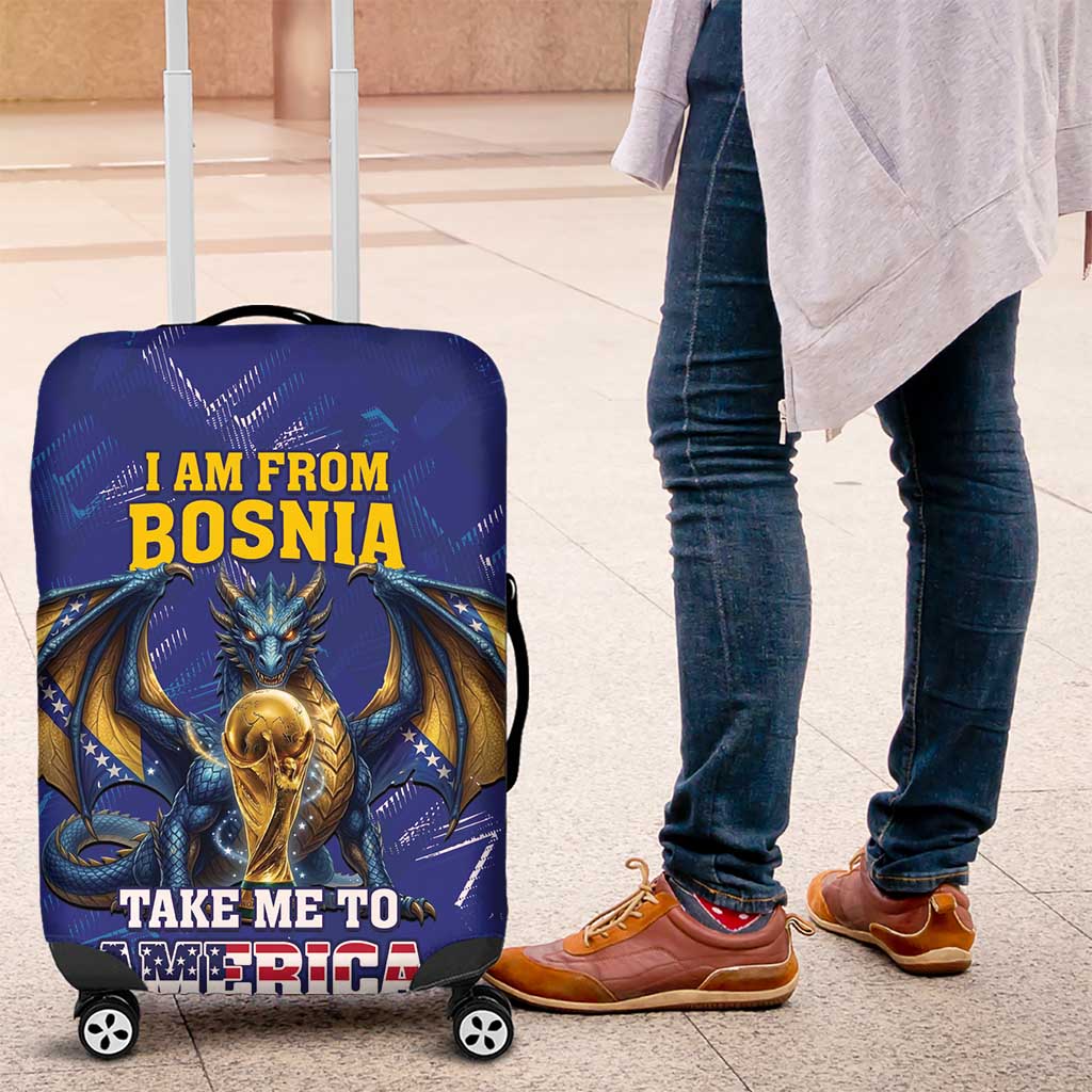 I Am From Bosnia Take Me To America Luggage Cover Road to WC 2026