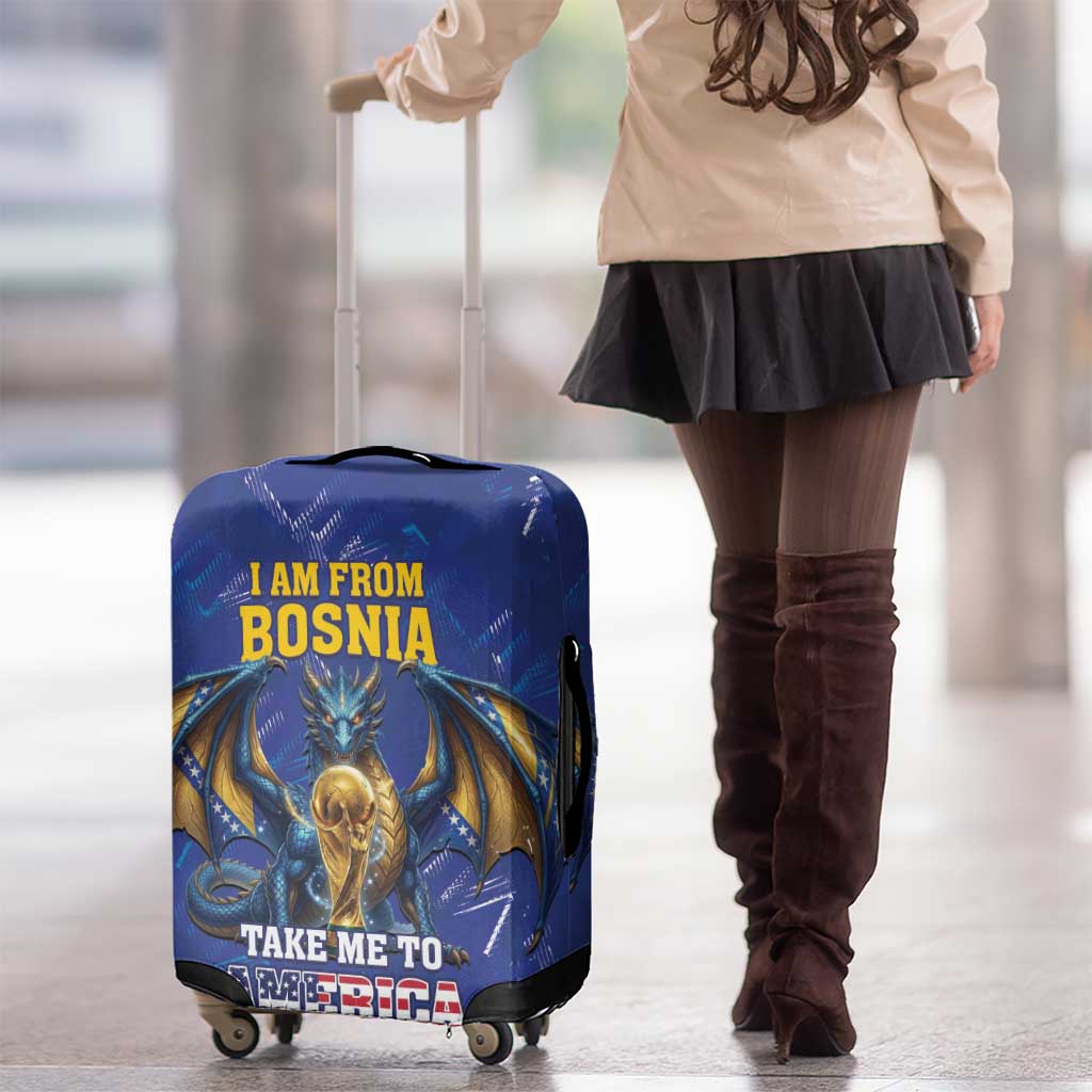 I Am From Bosnia Take Me To America Luggage Cover Road to WC 2026