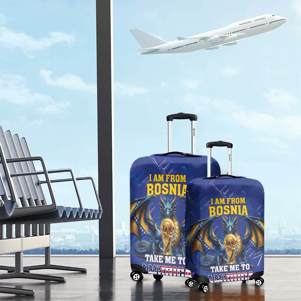 I Am From Bosnia Take Me To America Luggage Cover Road to WC 2026