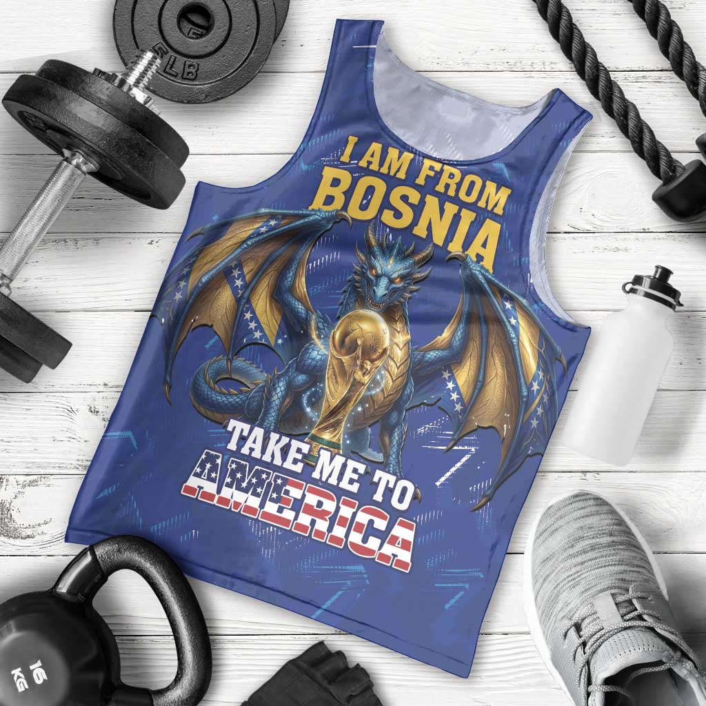 I Am From Bosnia Take Me To America Men Tank Top Road to WC 2026
