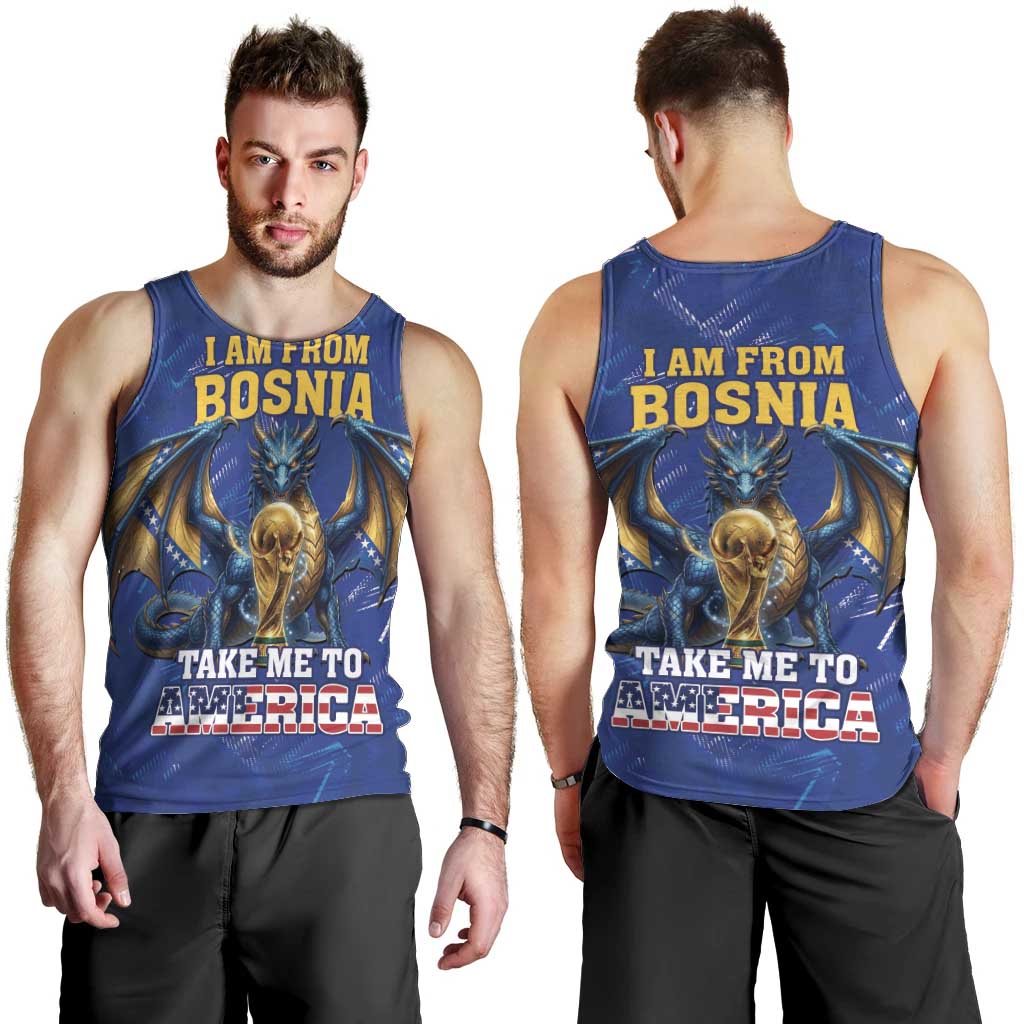 I Am From Bosnia Take Me To America Men Tank Top Road to WC 2026