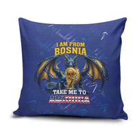I Am From Bosnia Take Me To America Pillow Cover Road to WC 2026