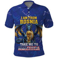 I Am From Bosnia Take Me To America Polo Shirt Road to WC 2026