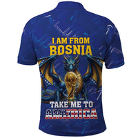 I Am From Bosnia Take Me To America Polo Shirt Road to WC 2026