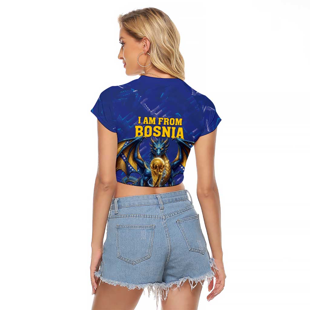 I Am From Bosnia Take Me To America Raglan Cropped T Shirt Road to WC 2026