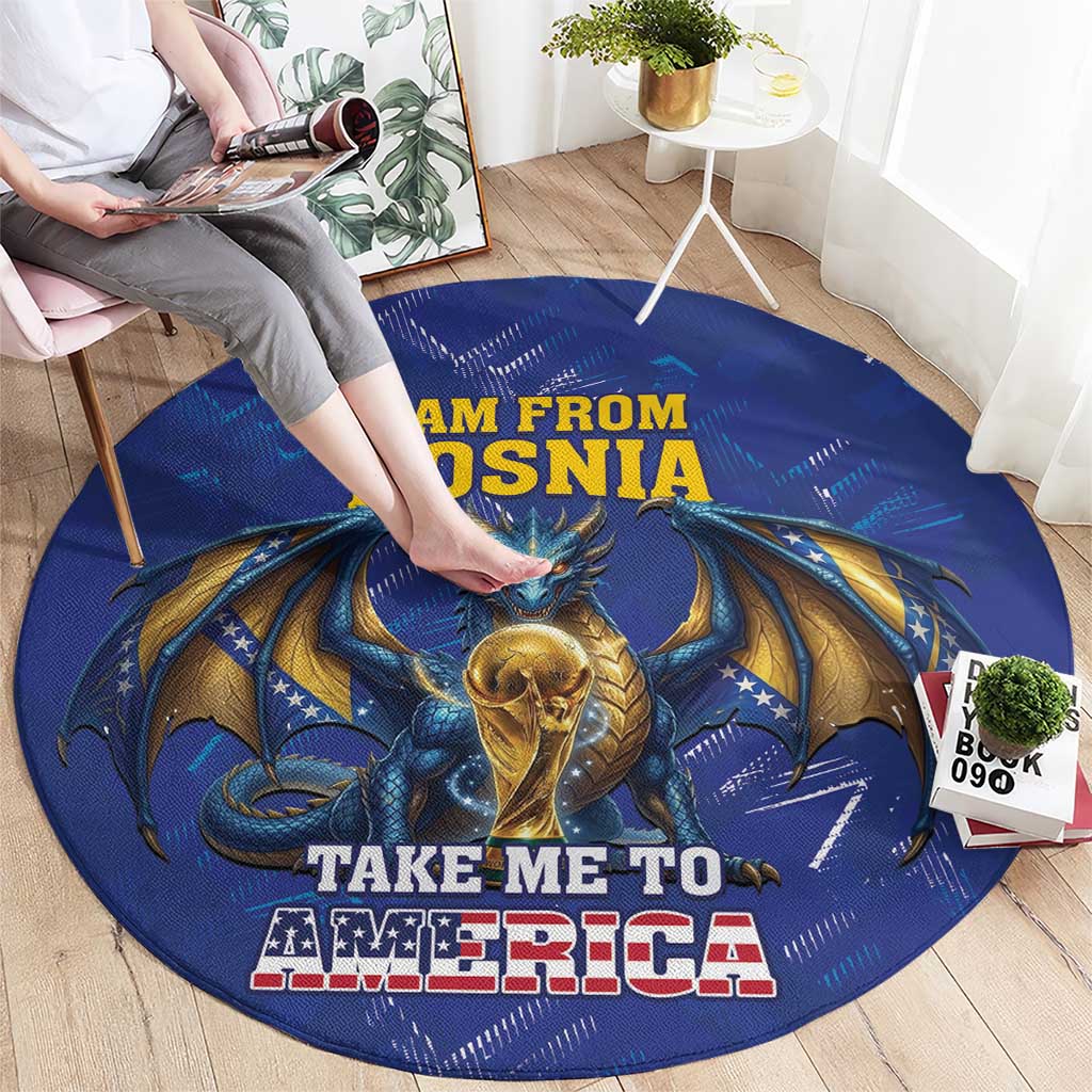 I Am From Bosnia Take Me To America Round Carpet Road to WC 2026