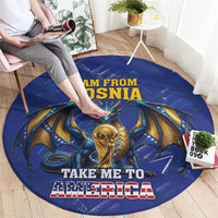 I Am From Bosnia Take Me To America Round Carpet Road to WC 2026