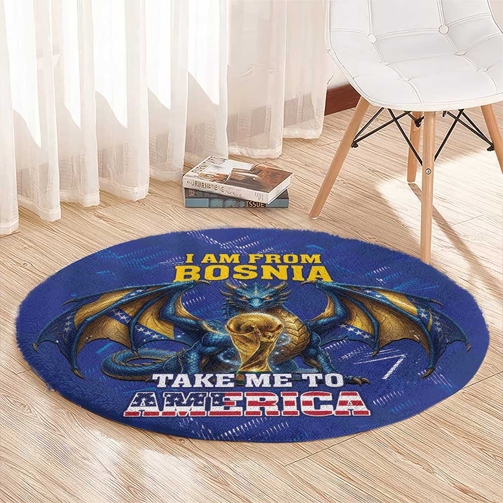 I Am From Bosnia Take Me To America Round Carpet Road to WC 2026