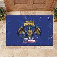 I Am From Bosnia Take Me To America Rubber Doormat Road to WC 2026