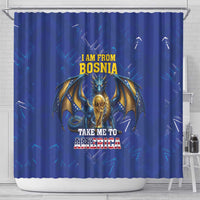 I Am From Bosnia Take Me To America Shower Curtain Road to WC 2026