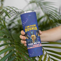 I Am From Bosnia Take Me To America Skinny Tumbler Road to WC 2026